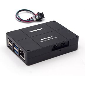 Fanless Mini Pc RasPI5, Industrial Desktop Computer Linux 6.1, 4GB RAM, 32GB MicroSD, PoE, 2×USB 3.0, 2×USB 2.0, 1×HDMI, RJ45, Gigabit Ethernet, CAN2.0B and Power Input Port, Metal Case