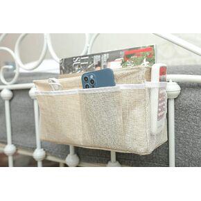 Moon & Star Dormitory bedside storage bag, magazine rack/Car storage bag/magazine rack Khaki Length31cm, Width11cm, Height16cm
