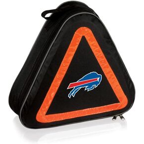 PICNIC TIME NFL Roadside Emergency Car Kit, Auto Vehicle Safety Road Side Assistance with Jumper Cables and Car Tool Kit, (Black with Orange Accents)