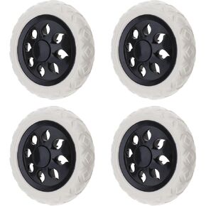 SING F LTD 4PCS Shopping Cart Wheels 165mm Shopping Trolley Wheels Plastic Core Foam Wheels for Shopping Trolley Travel Luggage Trolley Maximum Load 25kg Per Wheel