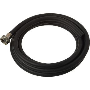 Eastman 12 Feet Rubber Utility Flex Hose, 3/4 Inch FHT x 3/8 Inch Open Connection, Dehumidifier, Black, 60309