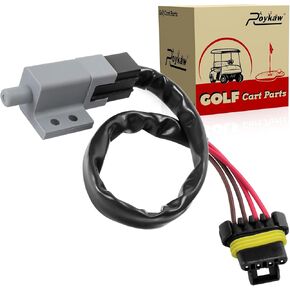 Roykaw Golf Cart Brake and Accelerator Pedal Switch with Jumper Harness for EZGO RXV 28-2/2/29 Electric and Gas Golf Cart, OEM #607605,615747,610668,612889,606711