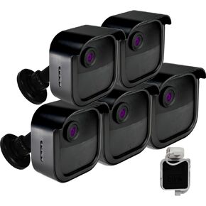 SKYWORLD Blink 4(4th Gen) Indoor/Outdoor Camera Mounts ，Weatherproof Housing with Type-C Charging Port and 360° Adjustable Mount Only for Blink 4 Camera System ，with Sync Module 2 Mount (White 5 PCS)