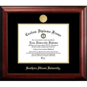 Campus Images IL972GED Southern Illinois University Embossed Diploma Frame, 8.5" x 11", Gold