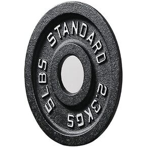 BalanceFrom Sporzon! Cast Iron Plate Weight Plate for Strength Training, Weightlifting and Crossfit, Single
