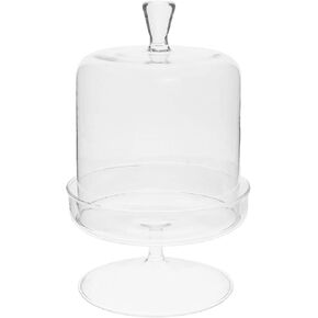 HomArt 3851-0 Vera Glass Dome and Pedestal, 7.25-inch Height