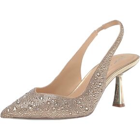 Betsey Johnson Women's Clark Pump, Light Gold, 10 Wide