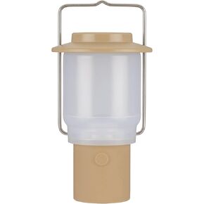 Snow Peak Home & Camp Lantern - Dimmable Warm White Lighting - Khaki, D 4.8" H 9.8"