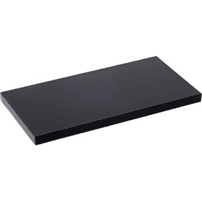 Plymor Black Acrylic Rectangular Standard-Edge Display Base, 4" W x 2" D x 0.25" H