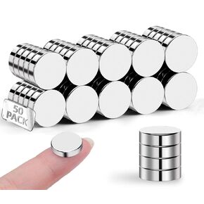 DIFIT 100pcs Small Magnets, 6x2mm Neodymium Magnet Rare Earth Magnets for Crafts Tiny Mini Magnets Fridge Magnets Refrigerator Magnets for Whiteboard, DIY, Kitchen, Cabinet Miniatures,Office