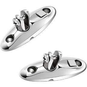 Quick Release Deck Hinge 316 Stainless Steel Boat Bimini Top Swivel Hinge Deck Side Mount Quick Release Pack of 2