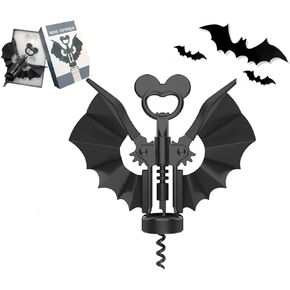 Bat Wine Opener with Wings,2-in-1 Wine & Beer Opener,Wine Accessories,Gifts for Wine Lovers,Alloy Dual-Use Beer Bottle Opener