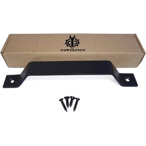Barn Door Handle/Closet Pull,Heavy-Duty Solid Steel with Powder Matte Black,Hardware for Sliding Doors Garage Shed Cabinet Drawer (2Pack, 10 Inch) in Saudi Arabia