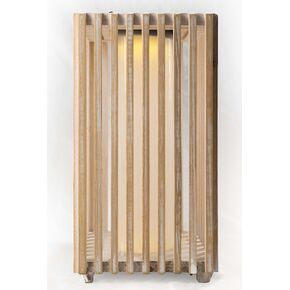 Solar Powered Outdoor Lantern, Indoor Decor Lantern, Wood Frame Lamp, Large Size for Outdoor, Patio, Pool, Entryway, Sofa Side, Compatible with Candle, Light Sensing