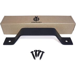 Barn Door Handle/Closet Pull,Heavy-Duty Solid Steel with Powder Matte Black,Hardware for Sliding Doors Garage Shed Cabinet Drawer (2Pack, 10 Inch)