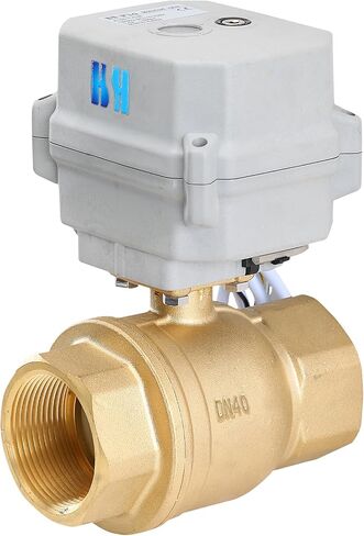 2 طريقة 1-1/2 بوصة 110-230VAC NPT نحاس تشغيل/إيقاف إرجاع تلقائي للوضع الكهربائي صمام كروي مزود بمحرك in Kuwait