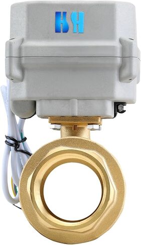 2 طريقة 1-1/2 بوصة 110-230VAC NPT نحاس تشغيل/إيقاف إرجاع تلقائي للوضع الكهربائي صمام كروي مزود بمحرك in Kuwait