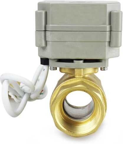 2 طريقة 1-1/2 بوصة 110-230VAC NPT نحاس تشغيل/إيقاف إرجاع تلقائي للوضع الكهربائي صمام كروي مزود بمحرك in Kuwait