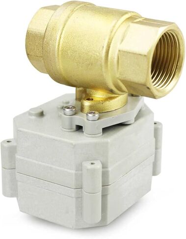 2 طريقة 1-1/2 بوصة 110-230VAC NPT نحاس تشغيل/إيقاف إرجاع تلقائي للوضع الكهربائي صمام كروي مزود بمحرك in Kuwait