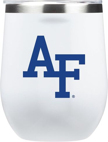 NCAA White Corkcicle Stemless Insulated Wine Glass Tumbler, 12 oz – Stainless Steel Stemless Wine Glass with Primary Logo (Alabama Crimson Tide) in Saudi Arabia