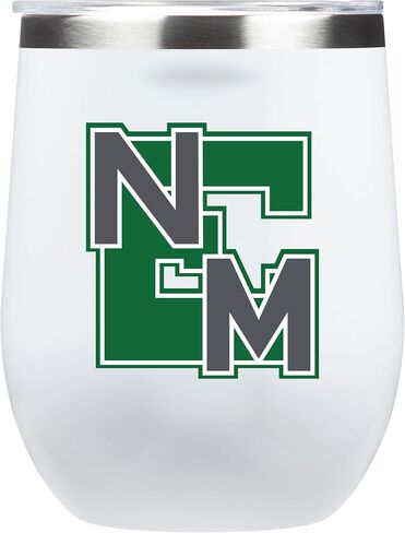 NCAA White Corkcicle Stemless Insulated Wine Glass Tumbler, 12 oz – Stainless Steel Stemless Wine Glass with Primary Logo (Alabama Crimson Tide) in Saudi Arabia