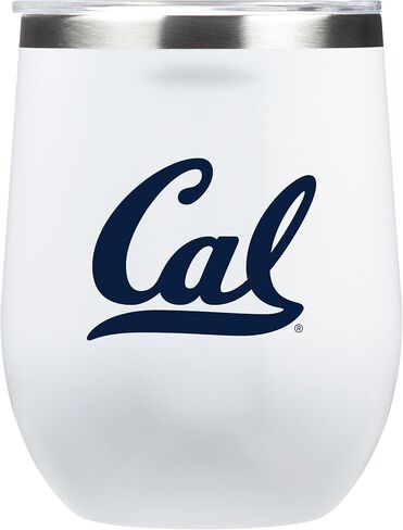 NCAA White Corkcicle Stemless Insulated Wine Glass Tumbler, 12 oz – Stainless Steel Stemless Wine Glass with Primary Logo (Alabama Crimson Tide) in Saudi Arabia