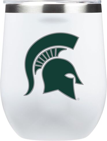 NCAA White Corkcicle Stemless Insulated Wine Glass Tumbler, 12 oz – Stainless Steel Stemless Wine Glass with Primary Logo (Alabama Crimson Tide) in Saudi Arabia