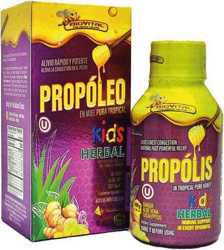 Propolis in Pure Tropical Honey 100% Kids with 10 DHA x 6.34 Fl Oz. in Saudi Arabia