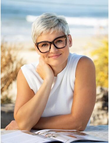 Blue Planet Cat Eye Glasses for Women and Men - Blue Light Blocking Glasses, Cat Eye Glasses Frames, Bluelight Blockers in Saudi Arabia