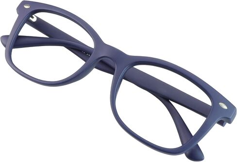VisionGlobal Blue Light Blocking Glasses for Computer Reading or Gaming, UV 400 Anti Glare Lenses Help Reduce Eye Strain and Fatigue, Men and Women Frame, x1.25 No Magnification in Saudi Arabia