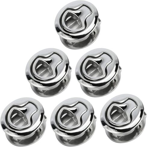 6 حزمة 2-13/32 "ضياء. مزلاج سحب دافق 316 الفولاذ المقاوم للصدأ مركبة بحرية فتحة مزلاج سحب - غير قفل (6) in Kuwait