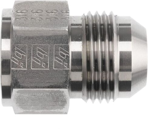 برينان إندستريز 2406-10-08 مخفض مستقيم فولاذي غير دوار، 7/8 بوصة - 14 SAE × 3/4 بوصة -16 خيط SAE، 5/8 بوصة JIC أنثى × 1/2 بوصة JIC ذكر، 1.000 بوصة سداسي، 1.410 " طول in Kuwait