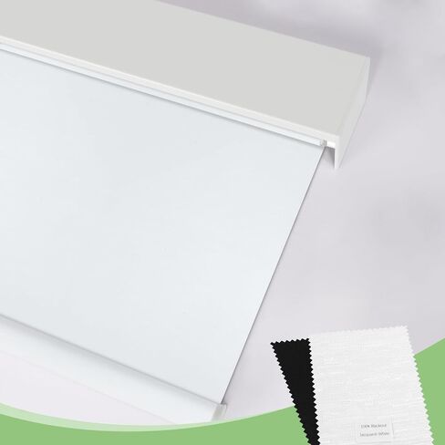 Blackout Roller Shade Fabric Samples (White&Black) in Saudi Arabia