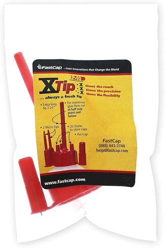 فاست كاب 2P-10 XTIP. X-Tip Multicap سعة 10 أونصة. زجاجات غراء FastCap (عبوة من 4 قطع XTIPs) in Kuwait