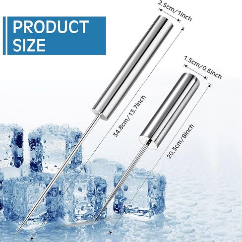 Stainless Steel Ice Pick Ice Crusher Ice Chisel Removal Pick Crushed Ice Tool for Kitchen Bars Bartender Picnics Camping and Restaurant(14 Inch) in Saudi Arabia
