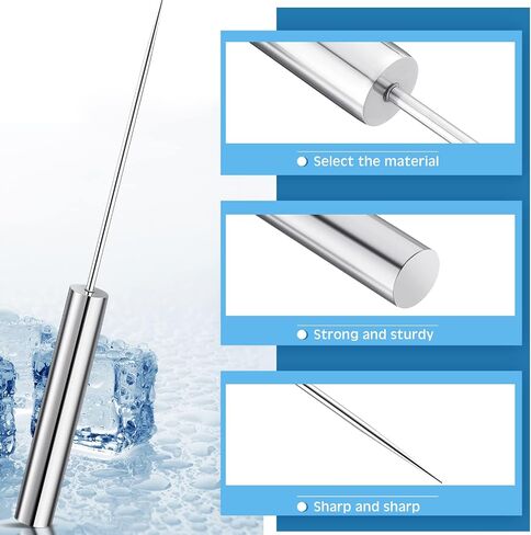 Stainless Steel Ice Pick Ice Crusher Ice Chisel Removal Pick Crushed Ice Tool for Kitchen Bars Bartender Picnics Camping and Restaurant(14 Inch) in Saudi Arabia