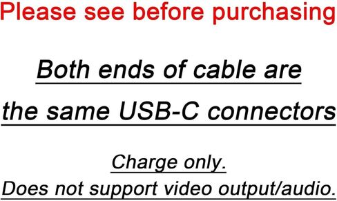 كابل 100 واط 2 في 1 USB-C بطول 4 أقدام، مخرجات مزدوجة 5 أمبير شحن سريع، مقسم شحن USB متعدد النوع C لجهاز MacBook Air، iPhone 15 Plus/Pro Max، iPad Pro، Samsung Galaxy S24 S23 S22، Tab S9، Lenovo، Dell حاسوب محمول in Kuwait