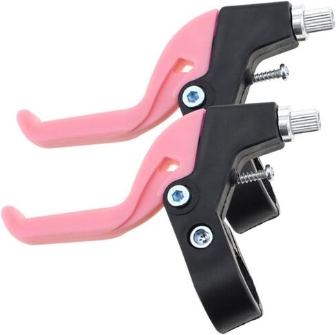 Bike Brake Levers,Children's Kids Brake Handle, Kids Bike Hand Brake Kit,Road Bike Spare Parts(Pink) in Kuwait