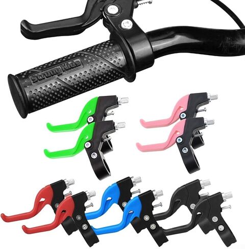 Bike Brake Levers,Children's Kids Brake Handle, Kids Bike Hand Brake Kit,Road Bike Spare Parts(Pink) in Kuwait