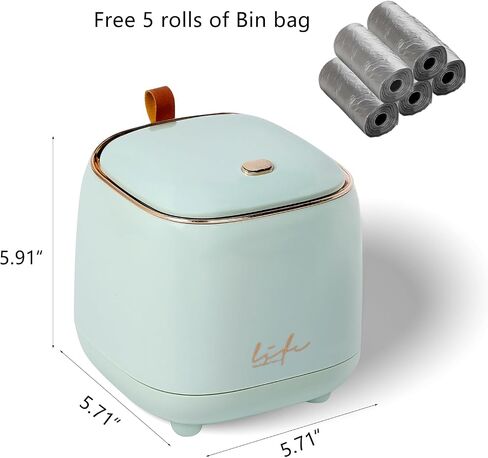 Cute Trash Can Mini Trash Bin for Desk, Portable Pop Up Trash Can for Camping SUV, Drive Auto with Locking Lid Press in Saudi Arabia