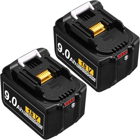 بطارية بديلة ليثيوم عالية السعة 9.0Ah LXT لبطارية ماكيتا 18 فولت BL1830 BL1840 BL1850 BL1860-1Pack in Kuwait