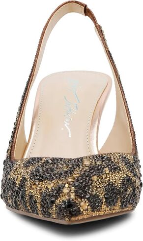 Betsey Johnson Women's Clark Pump, Light Gold, 10 Wide in Saudi Arabia