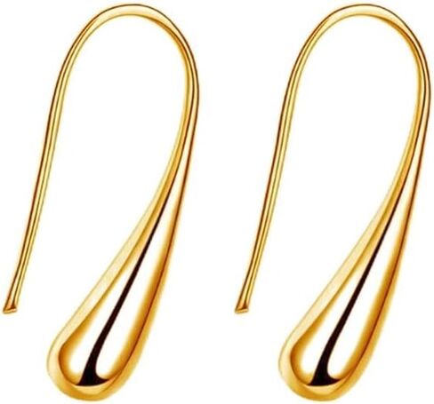 Silver Simple Water Drop Earrings for Women Teen Girls Small Sterling Sliver Plated Classic Dangle Hoop Earring Thread Drop Earrings Fashion Costume Jewelry in Saudi Arabia