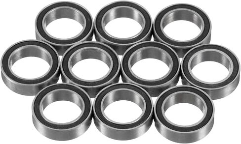10pcs MR128-2RS Deep Groove Ball Bearings - [ 3.5x12x8mm, Double Rubber Seals ] Chrome Steel Miniature Bearing for Motors Gearboxes RC Cars | P6 (ABEC3) in Saudi Arabia