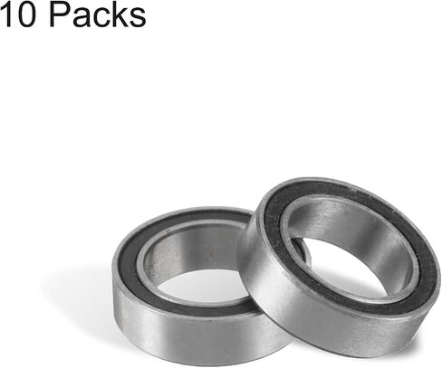 10pcs MR128-2RS Deep Groove Ball Bearings - [ 3.5x12x8mm, Double Rubber Seals ] Chrome Steel Miniature Bearing for Motors Gearboxes RC Cars | P6 (ABEC3) in Saudi Arabia