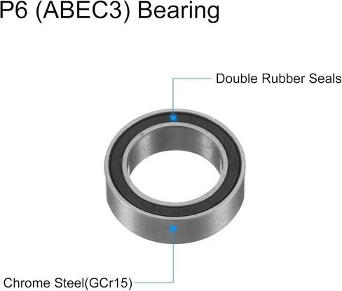 10pcs MR128-2RS Deep Groove Ball Bearings - [ 3.5x12x8mm, Double Rubber Seals ] Chrome Steel Miniature Bearing for Motors Gearboxes RC Cars | P6 (ABEC3) in Saudi Arabia