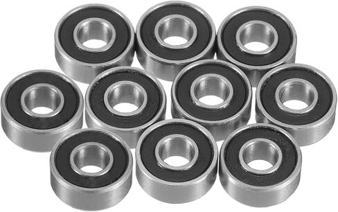 10pcs MR128-2RS Deep Groove Ball Bearings - [ 3.5x12x8mm, Double Rubber Seals ] Chrome Steel Miniature Bearing for Motors Gearboxes RC Cars | P6 (ABEC3) in Saudi Arabia
