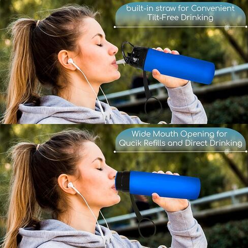زجاجات مياه قابلة للطي 15 أونصة، سيليكون عديم الرائحة وخالي من مادة BPA، زجاجة قابلة لإعادة الاستخدام ومضادة للتسرب - مثالية للرحلات البحرية والسفر والرياضة والمشي لمسافات طويلة والتخييم وركوب الدراجات - أسود in Saudi Arabia