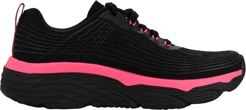 Skechers Women's Max Cushioning Elite Shoes, Black/Silver, 9 Wide in Saudi Arabia