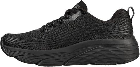 حذاء Skechers Max Cushioning Elite للسيدات، أسود/فضي، 9 عرض in Saudi Arabia